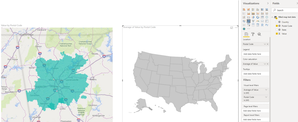 Shape Map Doesn T Recognize My Zip Codes But Fil Microsoft